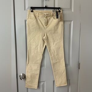 Chico's | Balboa | Beige | So Slimming |Girlfriend Ankle Jean | Size 1 Regular